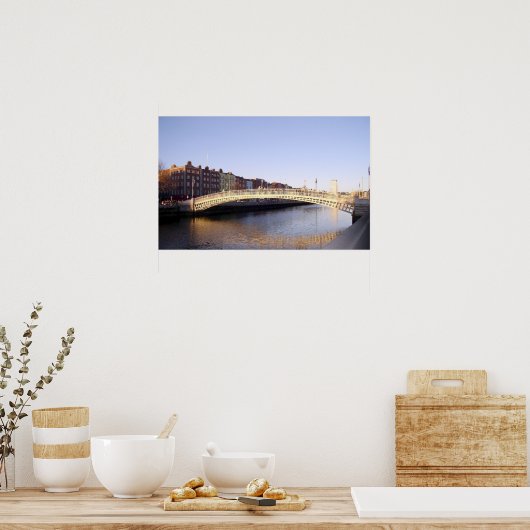 Ha'penny Bridge : Dublin Ireland Poster (Keuken)