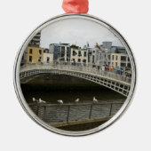 Hapenny Bridge Dublin Metalen Ornament (Voorkant)