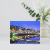 Ha'penny Bridge, Dublin, schilderachtig foto van I Briefkaart (Staand voorkant)