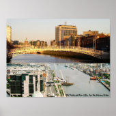 Ha'penny Bridge, Irish Financial Centre Dublin Poster (Voorkant)