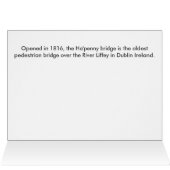 Ha'penny Bridge on River Liffey Dublin Ierland (Binnen Horizontaal (Boven))