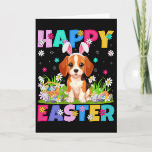 Hapere hond Beagle Pasen Eierenjacht Konijn Oor Be Kaart