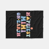 Hapest Mimi On Earth Hapest Grandma Matching Famil Fleece Deken (Voorkant (Horizontaal))