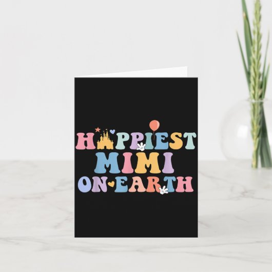 Hapest Mimi On Earth Hapest Grandma Matching Famil Kaart (Voorkant)