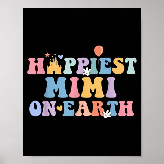 Hapest Mimi On Earth Hapest Grandma Matching Famil Poster (Voorkant)