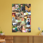 Haphazardly Overlappende Foto's Collage Sjabloon Canvas Afdruk (Insitu (Woonkamer))