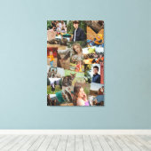 Haphazardly Overlappende Foto's Collage Sjabloon Canvas Afdruk (Insitu (Houten vloer))