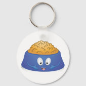 Hapige Puppy Voerbak Sleutelhanger (Voorkant)