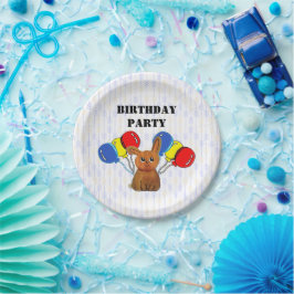 Hapiness magic rabbit papieren bordje