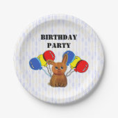 Hapiness magic rabbit papieren bordje (Voorkant)