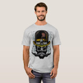 hapje hipster moustache_tete_de_dode_crane t-shirt (Voorkant volledig)
