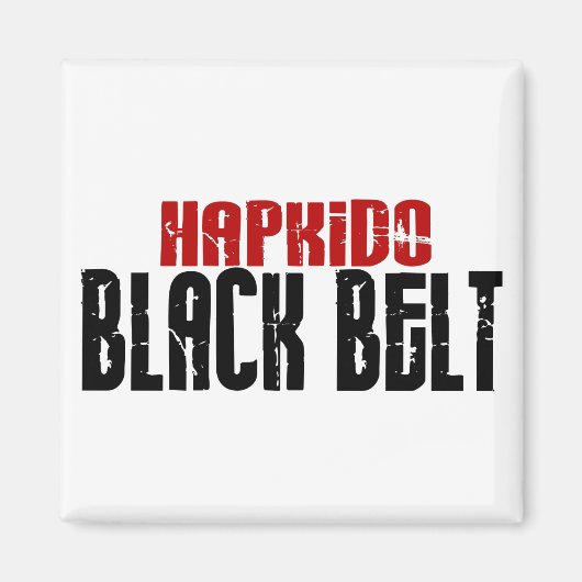 Hapkido Black Belt Magneet (Voorkant)