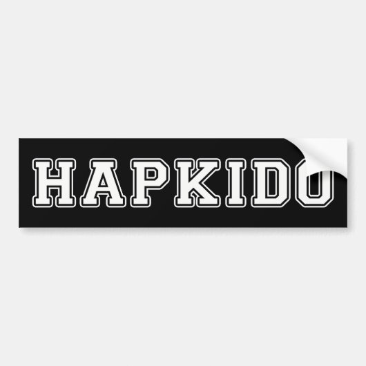 Hapkido Bumpersticker (Voorkant)