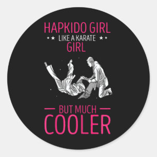 Hapkido Koreaanse krijgskunsten Hapkido gooien als Ronde Sticker