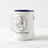 Hapkido Tasse Tweekleurige Koffiemok (Voorkant links)