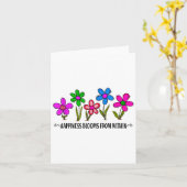 Hapness Blooms From A Within Insrational Motivatio Kaart (Gele Bloem)