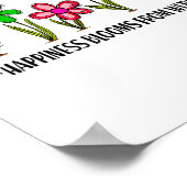 Hapness Blooms From A Within Insrational Motivatio Poster (Hoek)