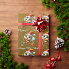 Happ-BEE Christmas Happy Bees Tree Gift Cadeaupapier