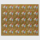 Happ-BEE Christmas Happy Bees Tree Gift Cadeaupapier (Vlak)
