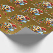 Happ-BEE Christmas Happy Bees Tree Gift Cadeaupapier (Hoek)