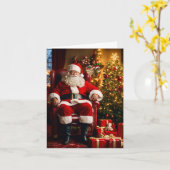 Happ-Bee Feestdagen. Kaart (Gele Bloem)