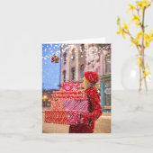 Happ-Bee Feestdagen. Kaart (Gele Bloem)