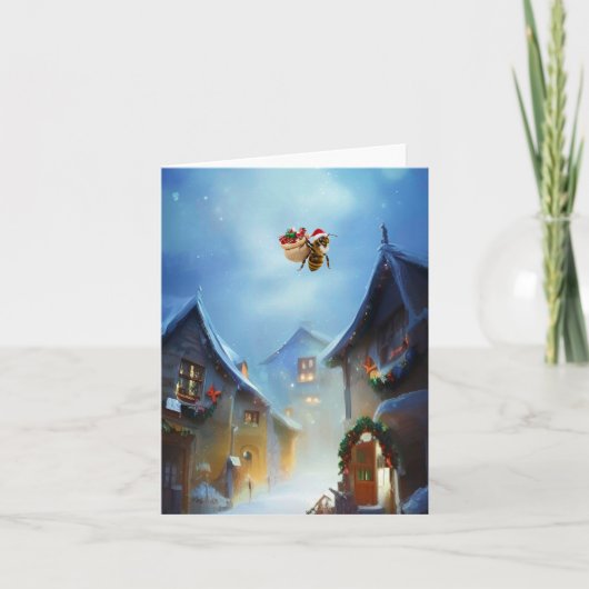 Happ-Bee Feestdagen. Kaart (Voorkant)