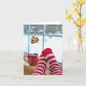 Happ-Bee Feestdagen. Kaart (Gele Bloem)