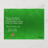 Happ-BEE Kerstbijencadeaus Tree Briefkaart (Achterkant)