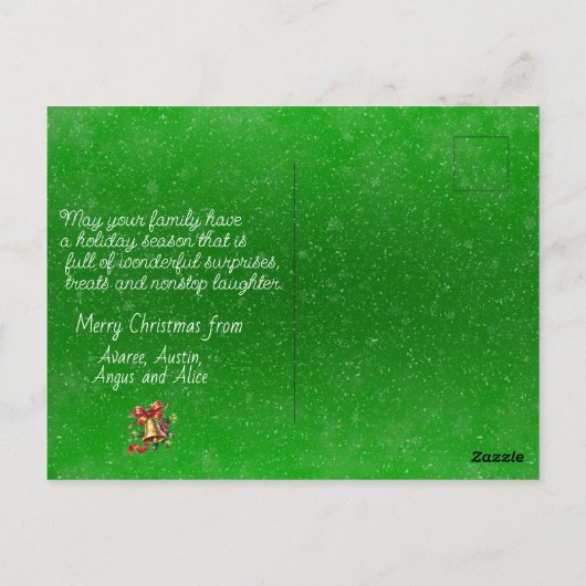 Happ-BEE Kerstbijencadeaus Tree Briefkaart (Achterkant)