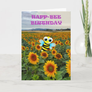 Happ-Bee Verjaardag Kaart