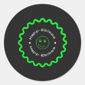 Happ-Ebikes Ronde Stickers (Voorkant)