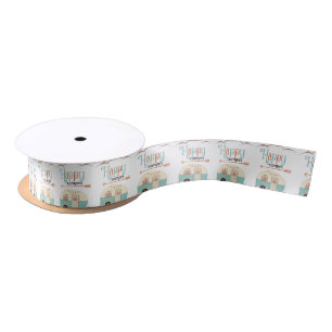 HAPPER CAMPER Cute Retro RV Satijnen Lint