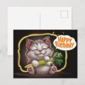 Happertjes Verjaardag Petit Chat 05 Briefkaart (Voorkant / Achterkant)