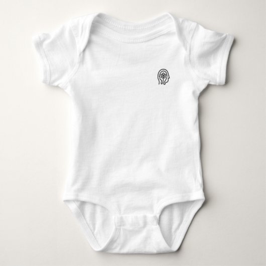 Happier Living Logo Baby Bodysuit (Voorkant)