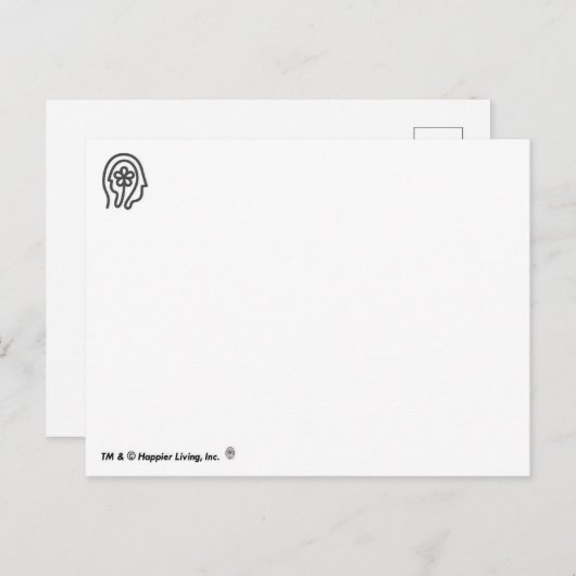 Happier Living Logo Briefkaart (Voorkant / Achterkant)