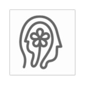 Happier Living Logo Rubber Stamp Rubberstempel (Afrduk)