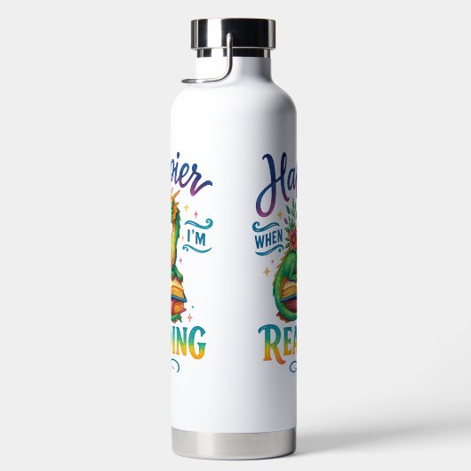 Happier When I'm Reading Waterfles (Rechts)