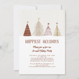 Happiest Feestdagen Elegant Holiday Party Feesteli Kaart