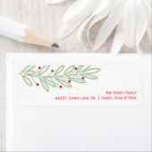 Happiest Feestdagen Script retourneren adreslabels Etiket (Insitu)