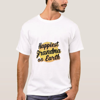 happiest grandma ok earth t-shirt