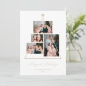 Happiest Holidays Family Christmas Tree 4 Photos (Staand voorkant)