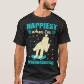 Happiest When I m Fingerboarding Finger Skateboard T-shirt (Voorkant)