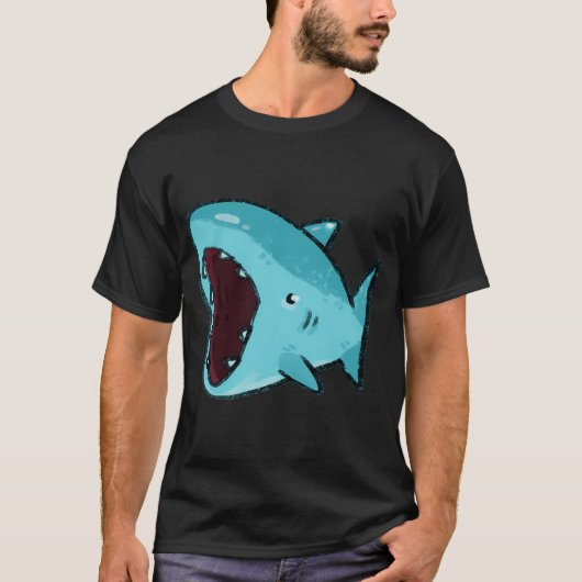 Happige Kleine Haai T-shirt (Voorkant)
