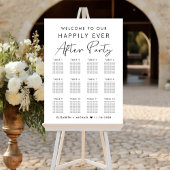 Happily Ever After 12 Tafel Trouwzaalstoelindeling Poster