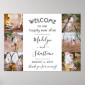 Happily Ever After 6 Foto Collage Trouw Welkom Poster (Voorkant)