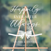 Happily Ever After Always Personalized Wedding Acryl Bord (Neutraal)