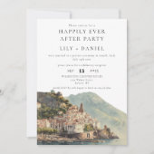 Happily Ever After Amalfi Italy Wedding Kaart (Voorkant)