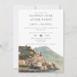 Happily Ever After Amalfi Wedding Photo Kaart