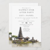 Happily Ever After Bali Wedding Kaart (Voorkant / Achterkant)